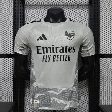 Camiseta de portero del Arsenal 2026/27, color gris, versión jugador, tallas S-2XL