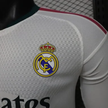 Mens Real Madrid 2026/27 Home Long Sleeve Player Version Jersey (S-2XL)