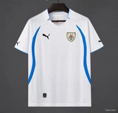 Camisa de futebol retro do Uruguai de 2010 (fora de casa), tamanhos S-2XL
