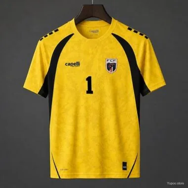 Cabo Verde - Camisola amarela de guarda-redes Vozinha para o Mundial de 2026, tamanhos S-4XL
