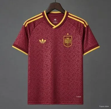 Camisa de vinho da seleção masculina de Espanha para o Mundial de 2026, tamanho S-4XL