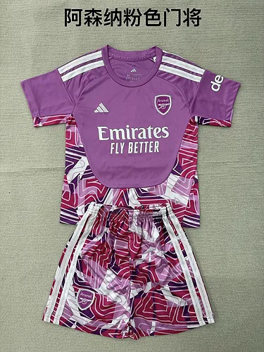 Equipamento infantil do Arsenal 2026/27 - Camisola de guarda-redes roxa, tamanho 16-28