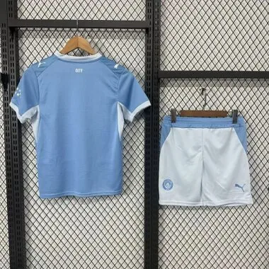Kids Kit Manchester city 2026/27 Home Soccer Jersey (Size 16-28)