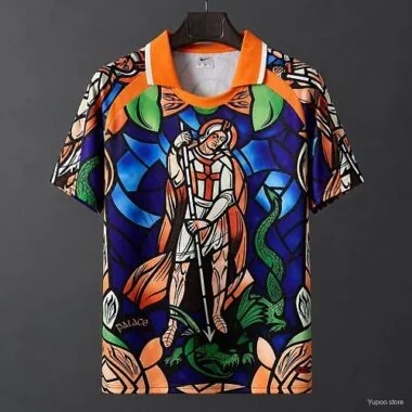 Camisola de futebol masculina 2026 Palace x Nike Inglaterra #039;Bright Crimson#039; tamanhos S-4XL