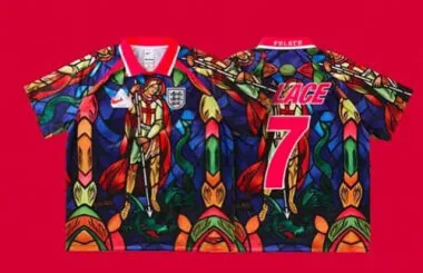 Mens 2026 Palace x Nike England Football #039;Bright Crimson#039; Jersey S-4XL