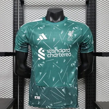 Camiseta de portero del Liverpool 2026/27, versión jugador, color verde (tallas S-2XL)