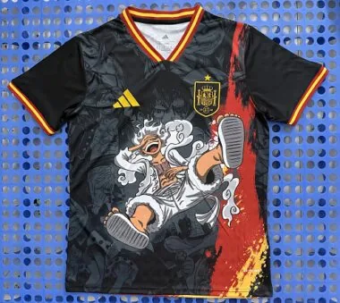Camisa de Luffy da Espanha x One Piece para o Mundial de 2026, tamanho S-4XL