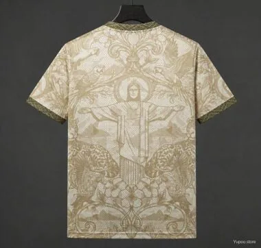 Brazil 2026 World Cup Jesus Gold Cream Jersey (S-XXL)
