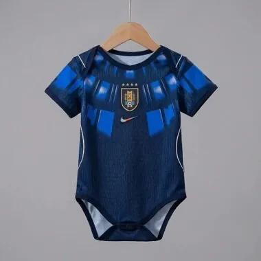 Camisa de bebé do Uruguai para os jogos fora de casa no Mundial de 2026, tamanhos 9-12