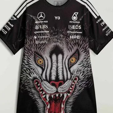 Camiseta de F1 «Black Dragon» de Mercedes 2026, tallas S-5XL