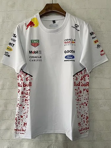 Camiseta de F1 de Red Bull Racing 2026, blanca, tallas S-5XL