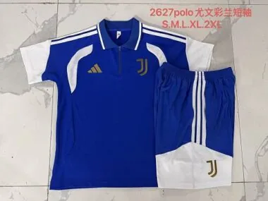 Juventus 2026/27 Blauw POLO-trainingspak, maat S-2XL