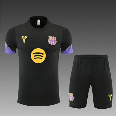 Fato de treino Barcelona 2026/27, preto e roxo, tamanhos S-2XL