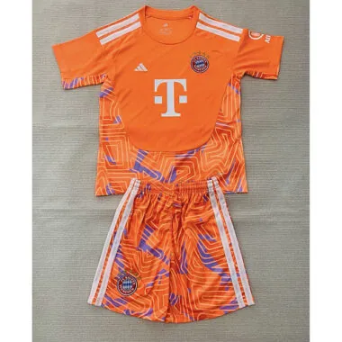 Equipamento infantil do Bayern de Munique 2026/27 - Camisola de guarda-redes laranja, tamanho 16-28