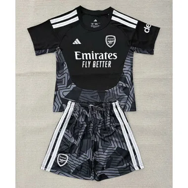 Equipamento infantil do Arsenal 2026/27 - Camisola de guarda-redes preta, tamanho 16-28