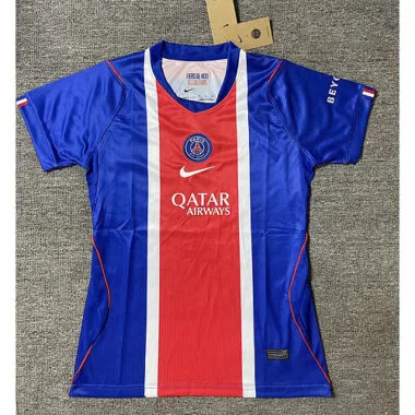 Damesvoetbalshirt PSG 2026/27 met twee sterren, thuisuitvoering, maten S-2XL