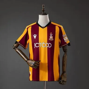 Camisa de futebol do Bradford City A.F.C. 2026/27 (jogo em casa), tamanhos S-4XL