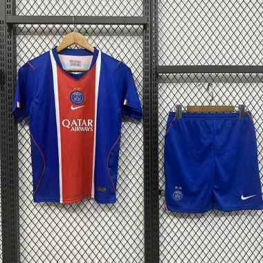 Two Stars PSG Paris 2026/27 Home Kids Kit Size 16-28