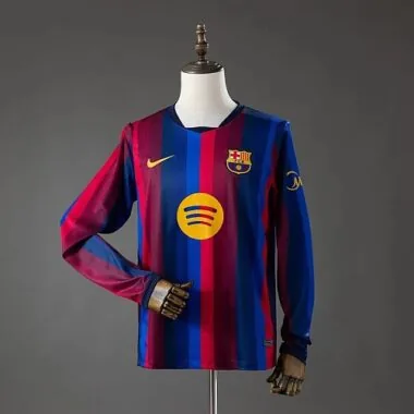 Barcelona 2026/27 Home Long Sleeve Jersey Size S-4XL