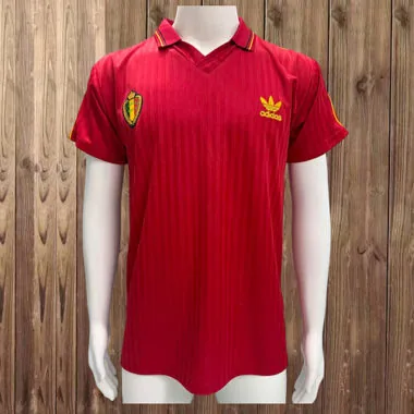 Retro Belgium 1990 Home Soccer Jersey (S-2XL)