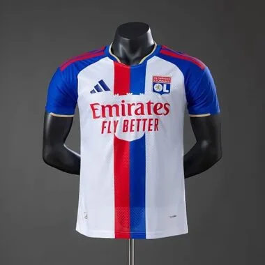 Lyon 2026/27 Home player version soccer jersey size S-2XL
