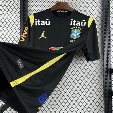 Mens Brazil 2026 World Cup Pre-Match Jersey With All Sponsors (S-4XL)