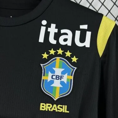 Mens Brazil 2026 World Cup Pre-Match Jersey With All Sponsors (S-4XL)