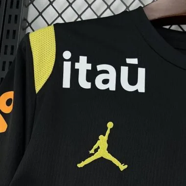 Mens Brazil 2026 World Cup Pre-Match Jersey With All Sponsors (S-4XL)