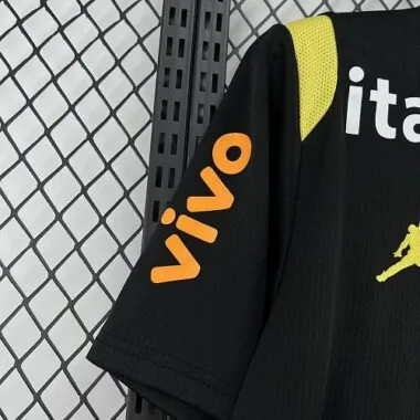 Mens Brazil 2026 World Cup Pre-Match Jersey With All Sponsors (S-4XL)