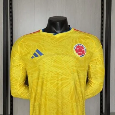 Colombia 2026 World Cup Home Jersey Player Version Long Sleeve (S-4XL)