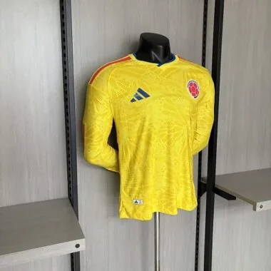 Colombia 2026 World Cup Home Jersey Player Version Long Sleeve (S-4XL)