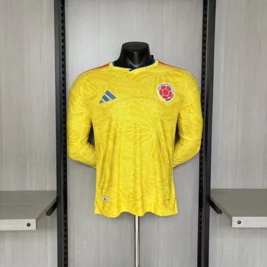 Colombia 2026 World Cup Home Jersey Player Version Long Sleeve (S-4XL)