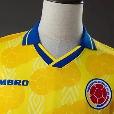 Retro 1994 Colombia Home Jersey Long Sleeve (S-XXL)