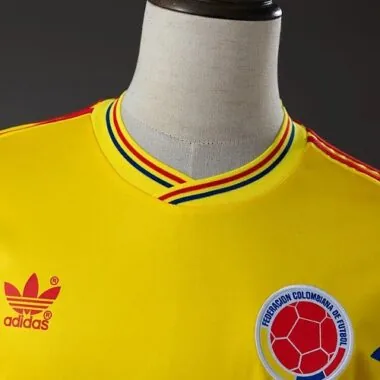 Retro 1990 Colombia Home Jesrey Long Sleeve (S-XXL)