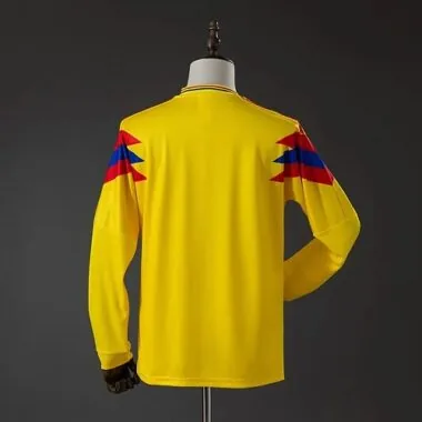 Retro 1990 Colombia Home Jesrey Long Sleeve (S-XXL)