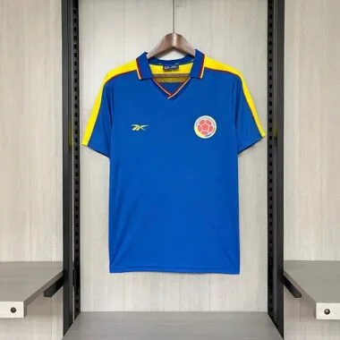 Retro Colombia 1998 Away Soccer Jersey