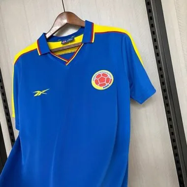 Retro Colombia 1998 Away Soccer Jersey