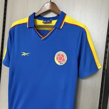 Retro Colombia 1998 Away Soccer Jersey