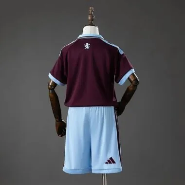 Kids Kit Aston Villa 2026/27 Home Soccer Jersey 16-28