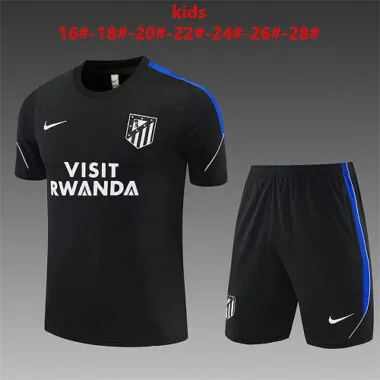 Kids kit Atletico Madrid 2026/27 Black Training Suit Size 16-28