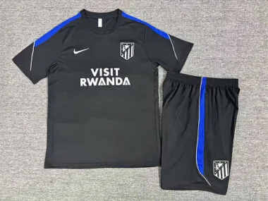 Kids Kit Atletico Madrid 2026/27 Black Training Suit (Size 16-28)
