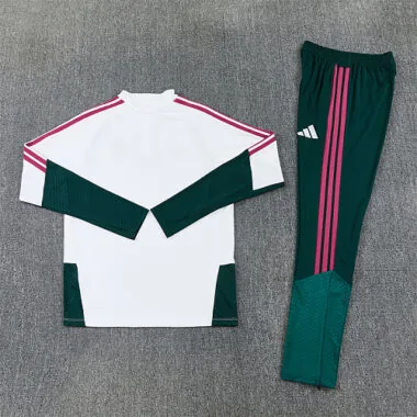 Real Madrid 2026/27 White And Green training Suit half zip (S-2XL)