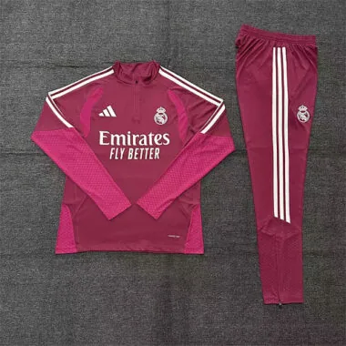 Real Madrid 2026/27 Rose Half zipper training clothes Kid (Size 10-18)