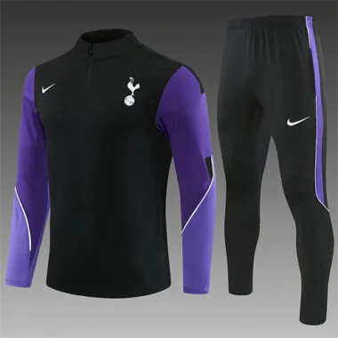 Tottenham 2026/27 Black Half zipper Training Suit S-2XL