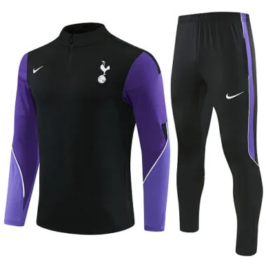 Tottenham 2026/27 Black Half zipper Training Suit (S-2XL)