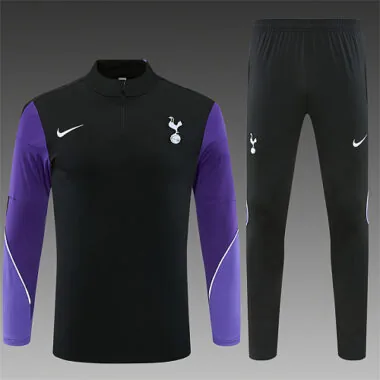 Tottenham 2026/27 Black Half zipper Training Suit (S-2XL)