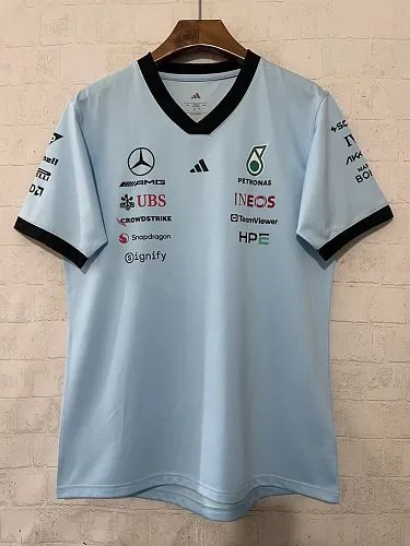 Mercedes 2026 Sky Blue F1 Jersey S-5XL