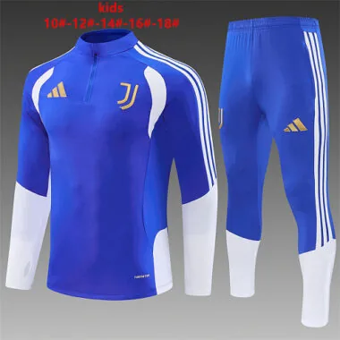Juventus 2026/27 Blue Half zipper training clothes Kid Size 10-18