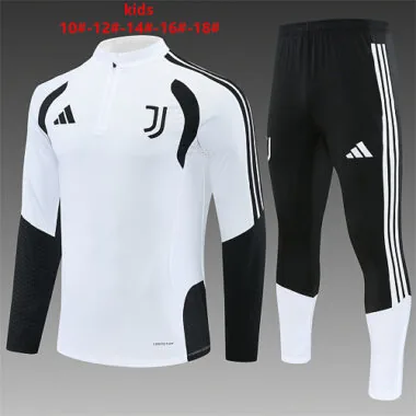 Juventus 2026/27 White Half zipper training clothes Kid Size 10-18