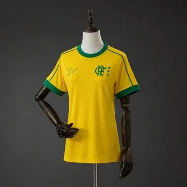 Women#039;s 2026/27 Flamengo Zico Signature Yellow Jersey S-XXL